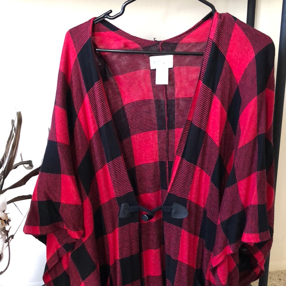Buffalo check cardigan